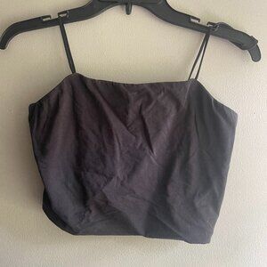 Everlane Cropped Black Tank